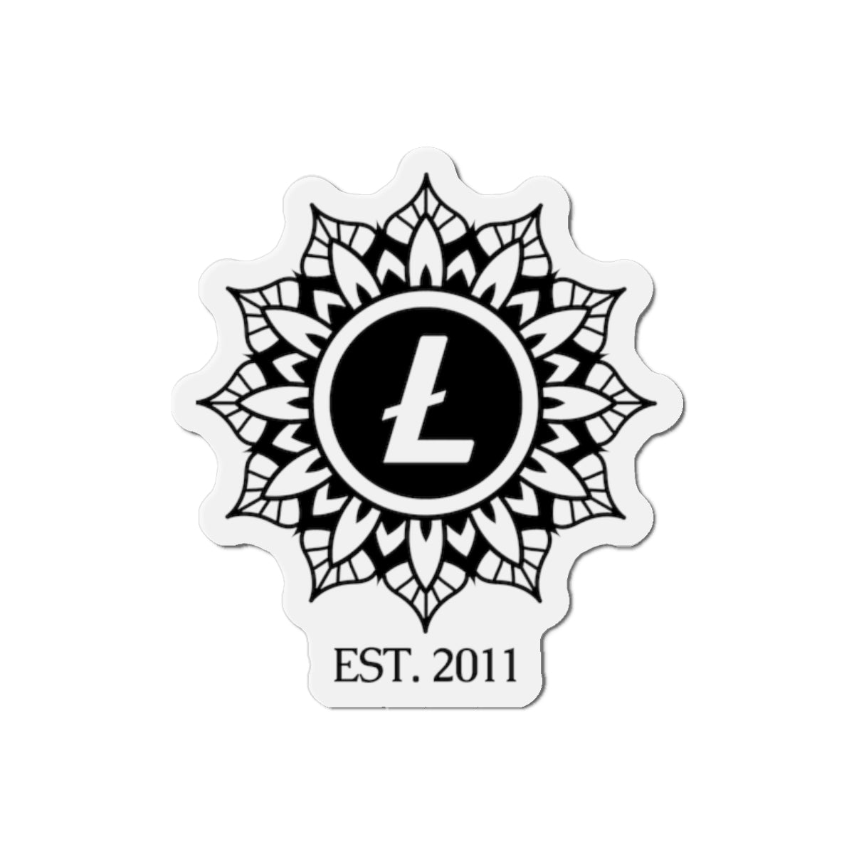 Litecoin Mandala Magnet