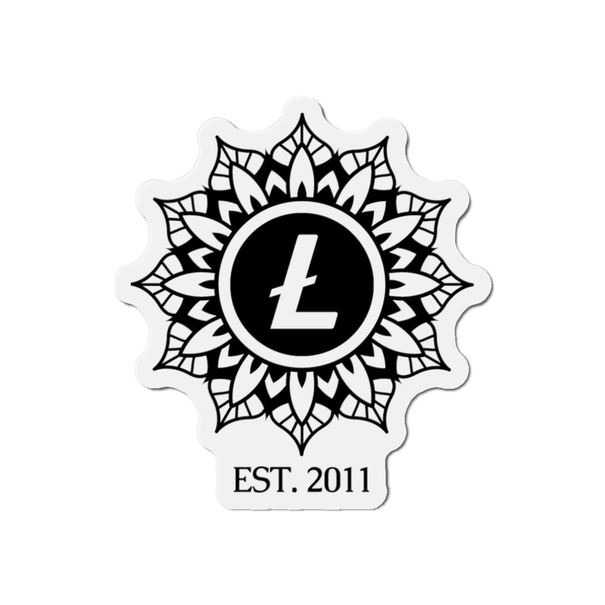 Litecoin Mandala Magnet