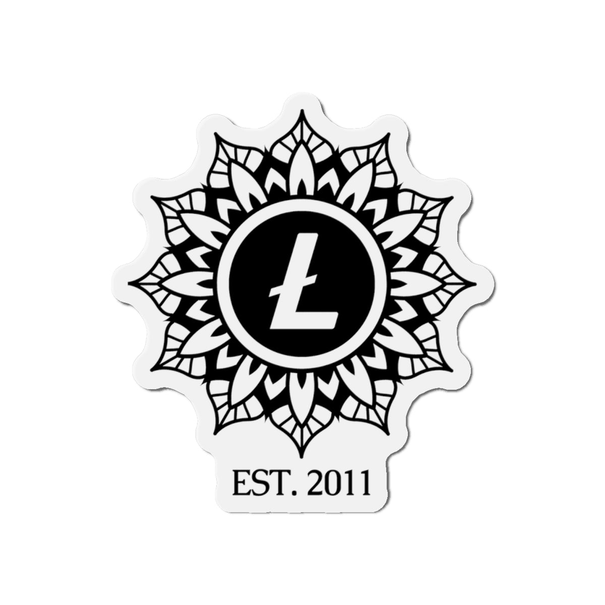Litecoin Mandala Magnet