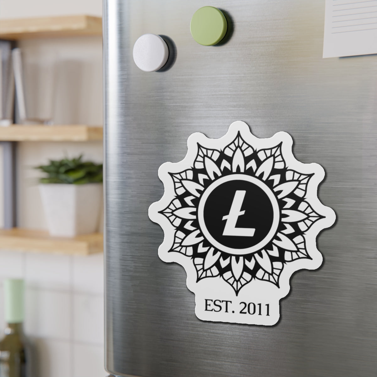 Litecoin Mandala Magnet