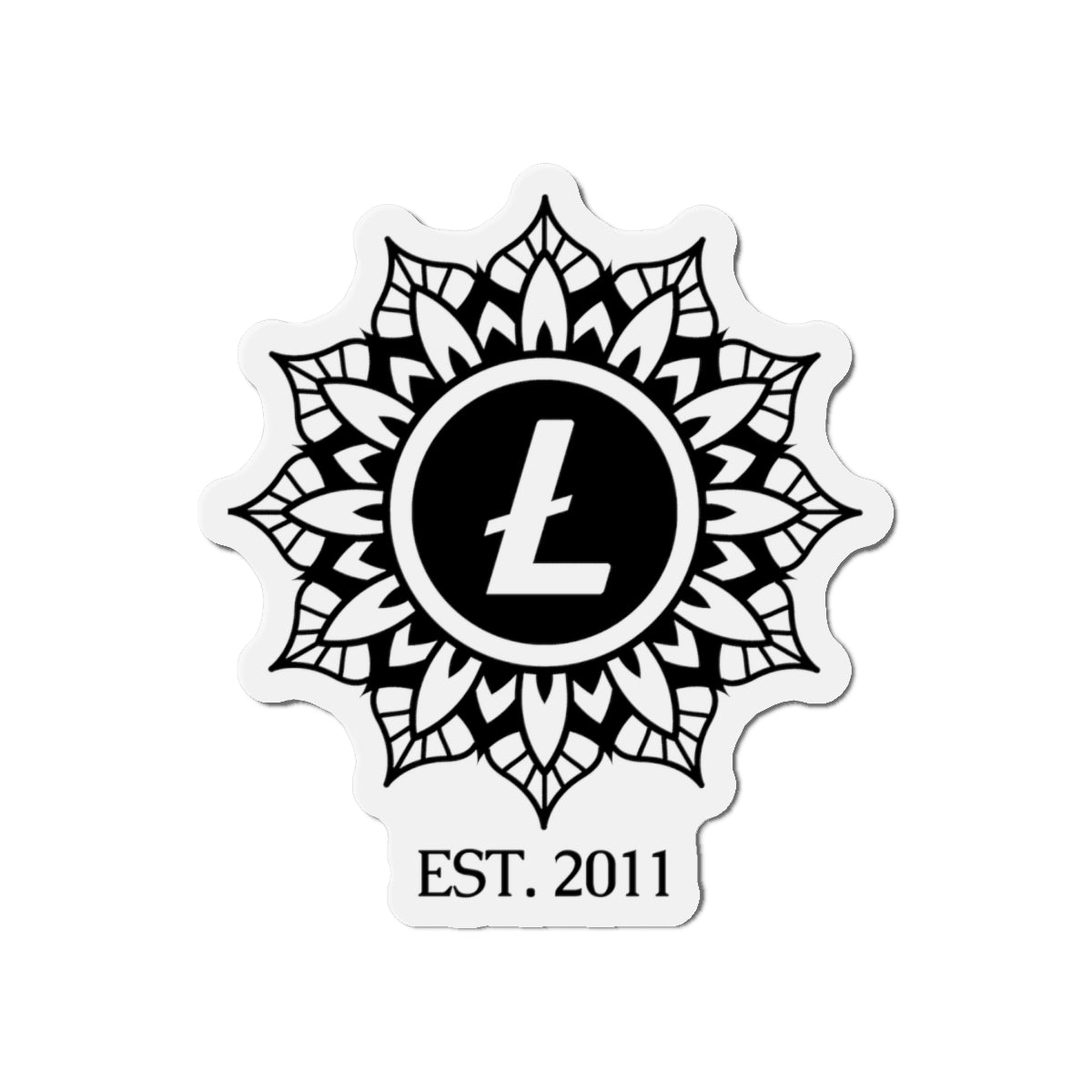 Litecoin Mandala Magnet