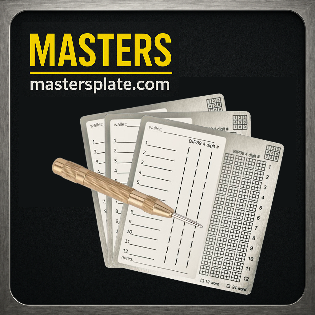Masters Plate Seed Backup Kit