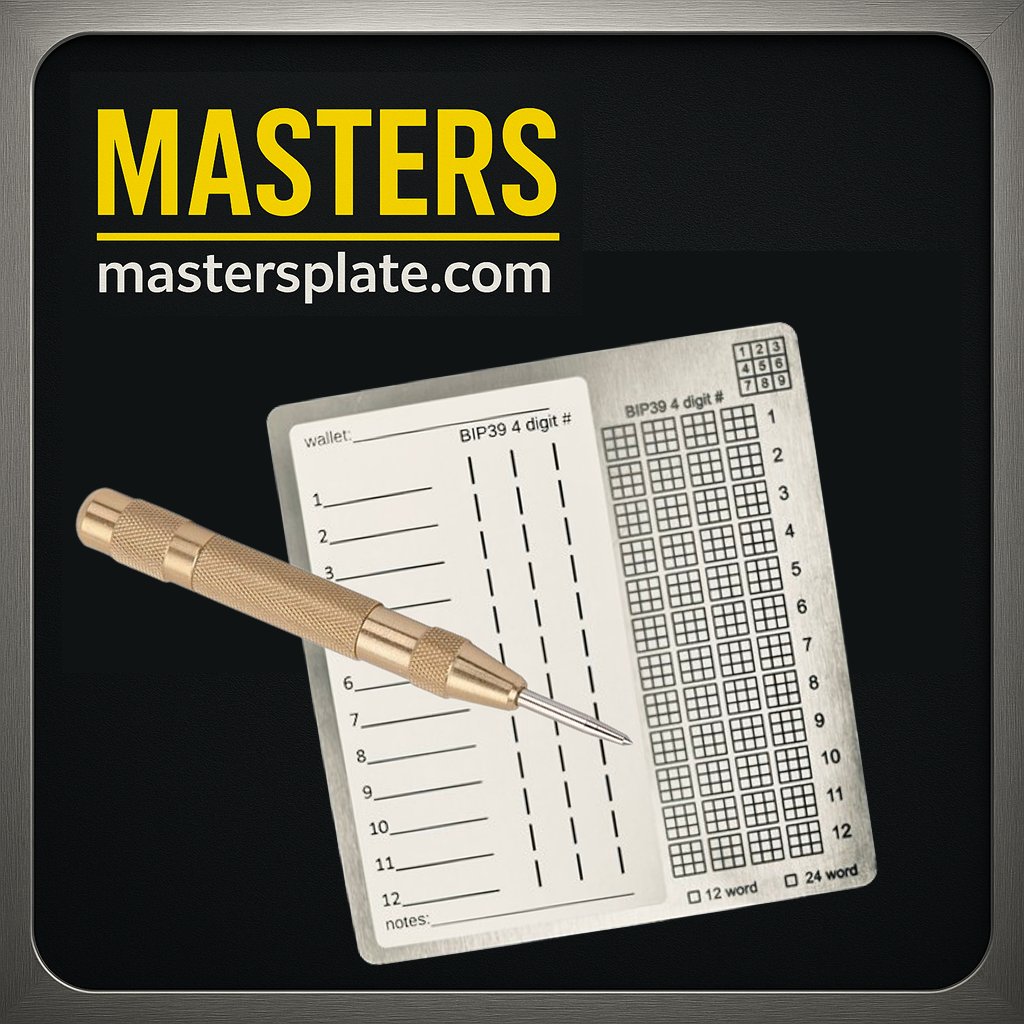 Masters Plate Seed Backup Kit