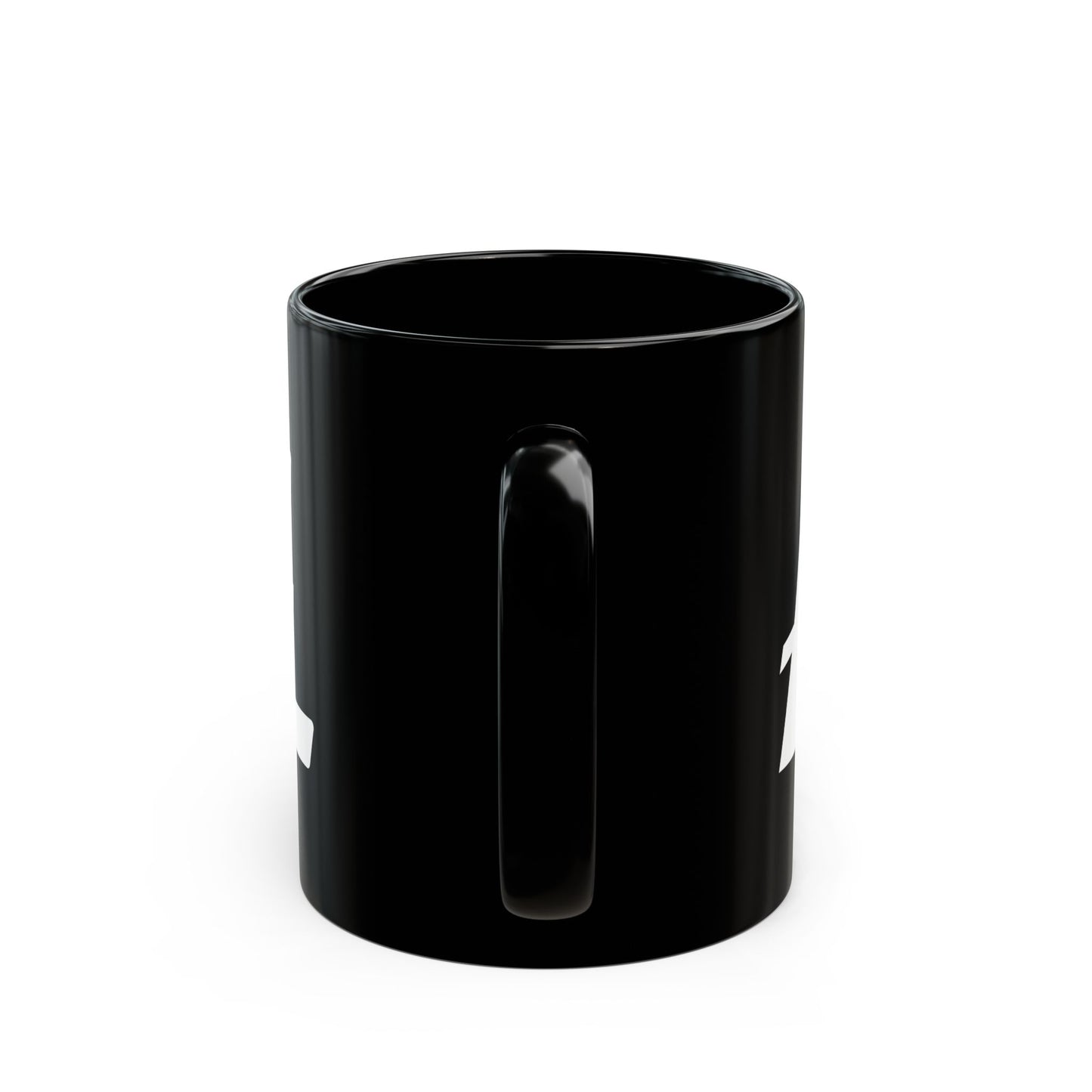 Minimal Ł Black Glossy Mug