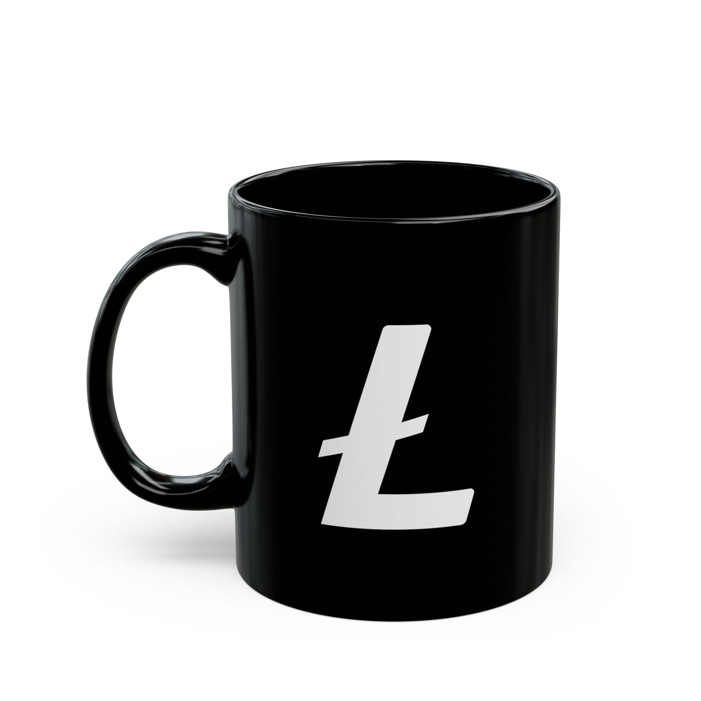 Minimal Ł Black Glossy Mug