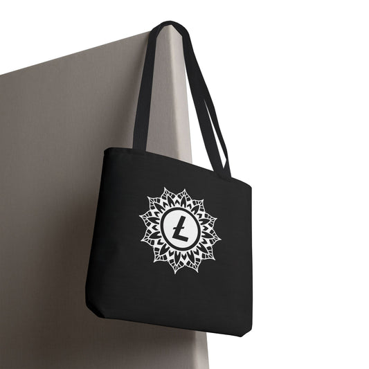 Litecoin Mandala Tote Bag