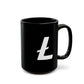 Minimal Ł Black Glossy Mug