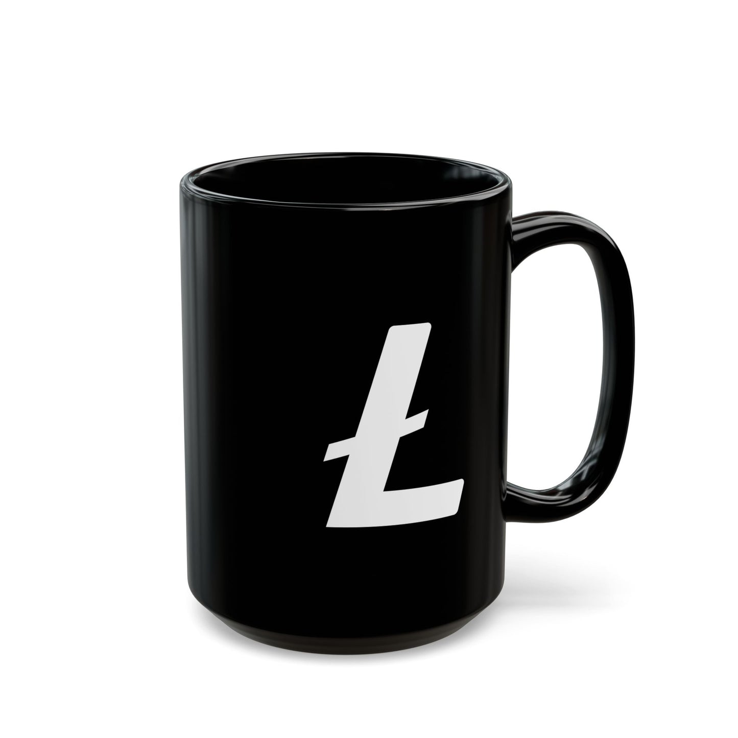 Minimal Ł Black Glossy Mug