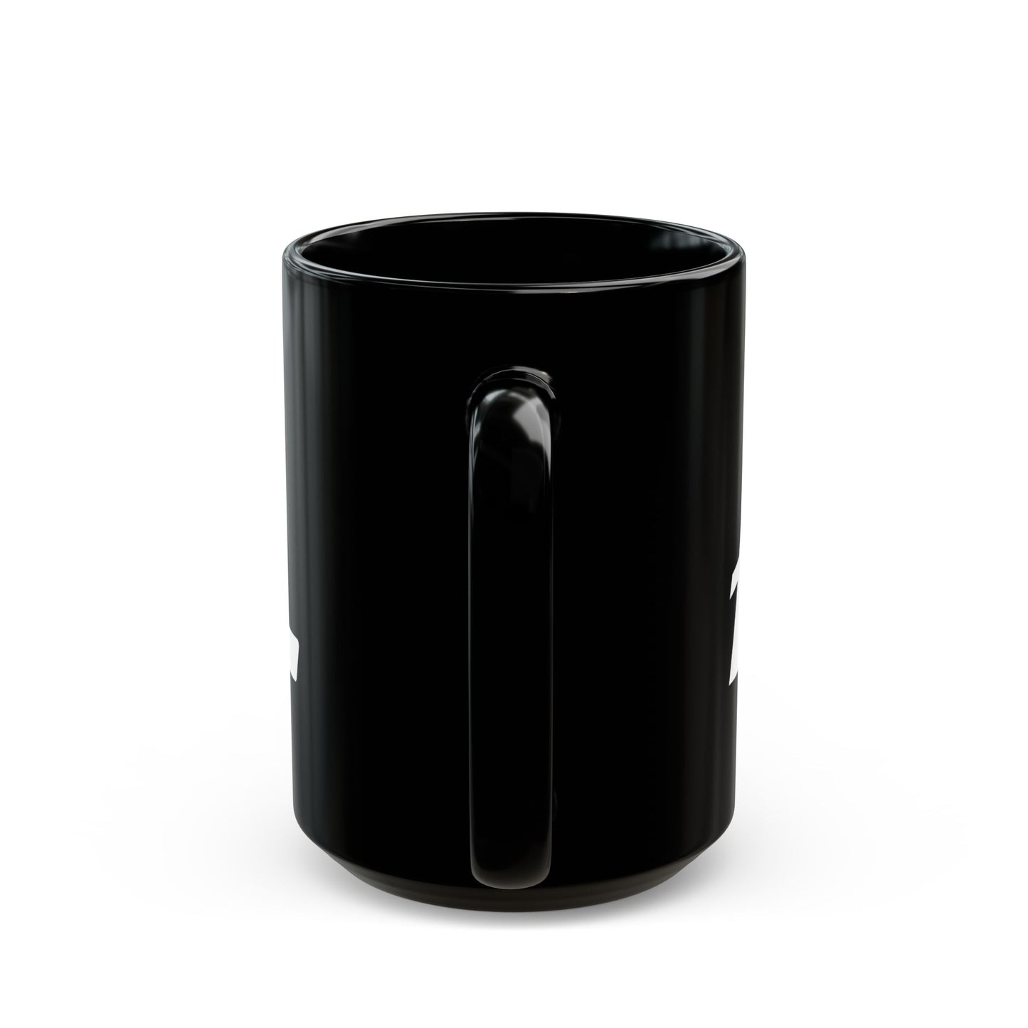 Minimal Ł Black Glossy Mug