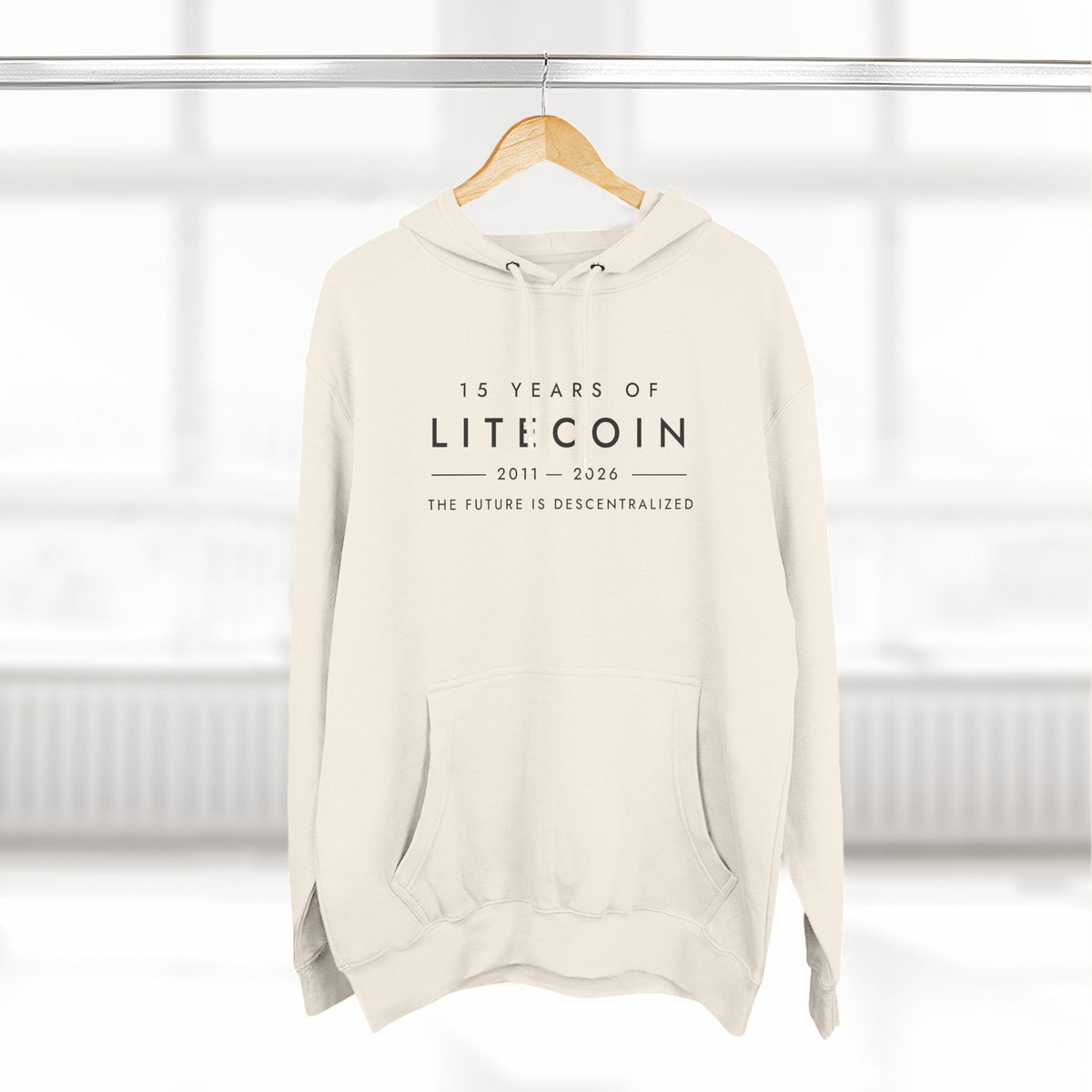 Litecoin 15th Anniversary Hoodie – The Future Is Decentralized