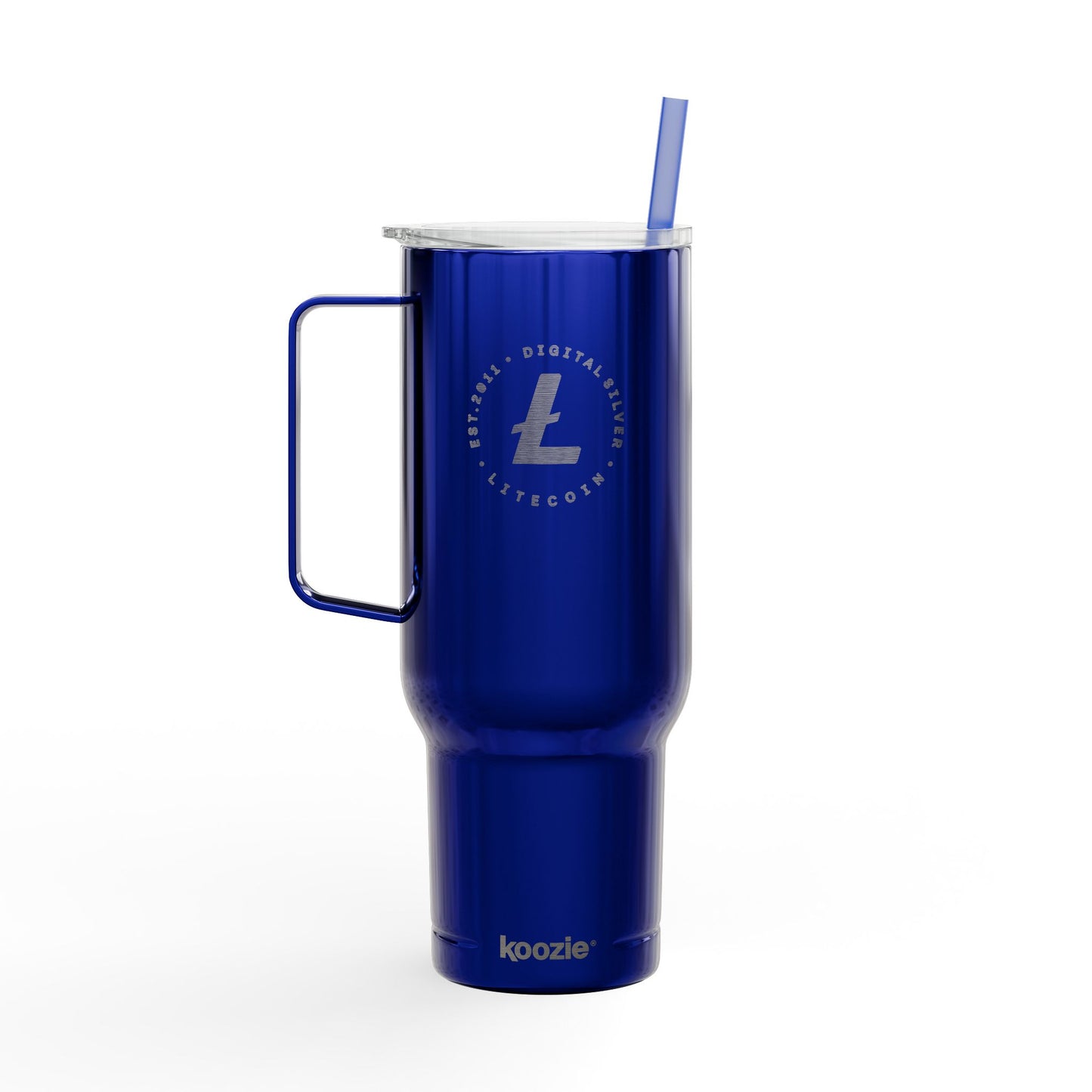 Litecoin Digital Silver Tumbler