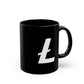 Minimal Ł Black Glossy Mug