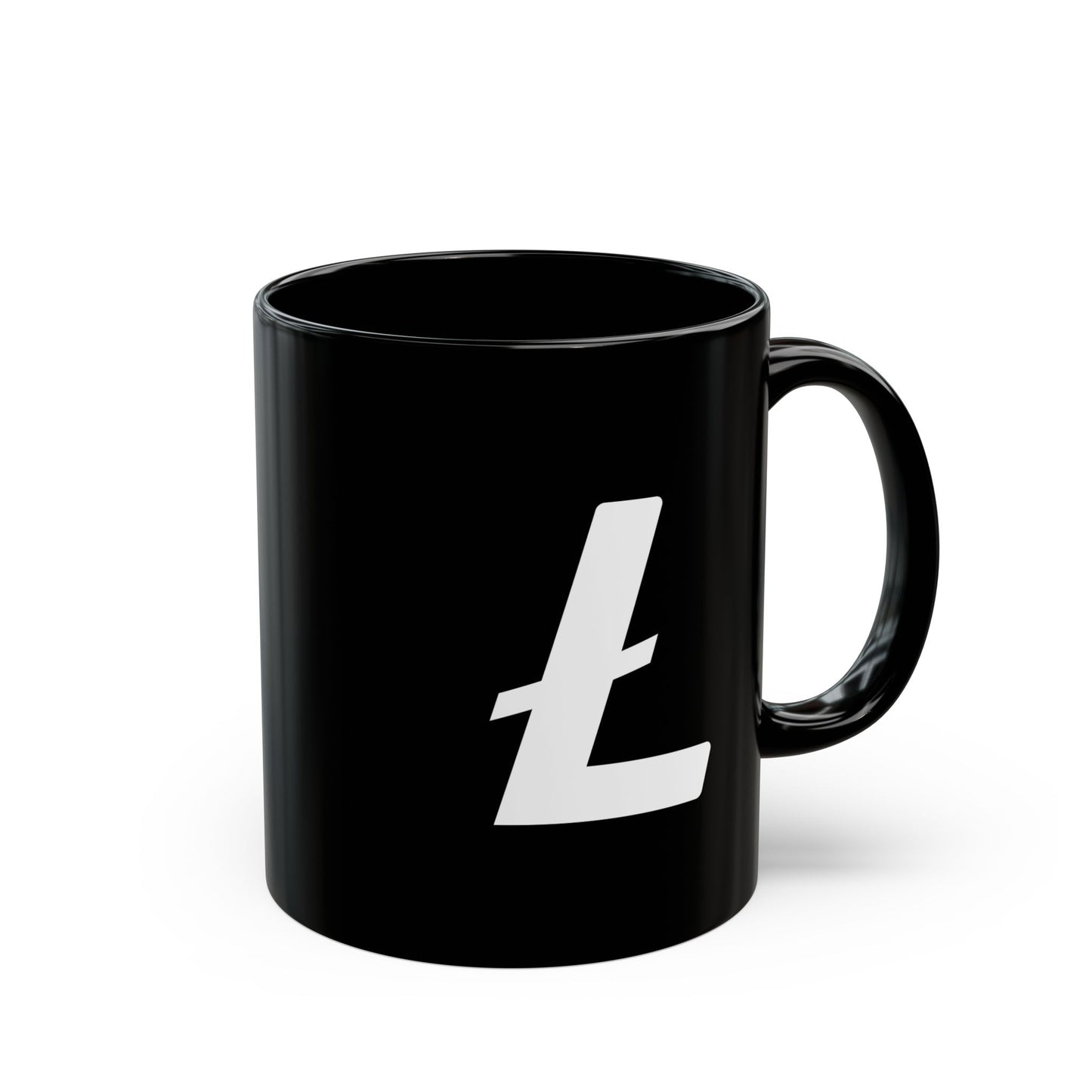 Minimal Ł Black Glossy Mug