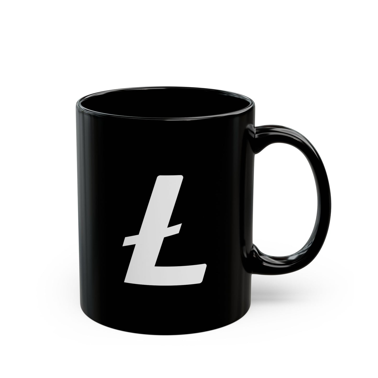 Minimal Ł Black Glossy Mug