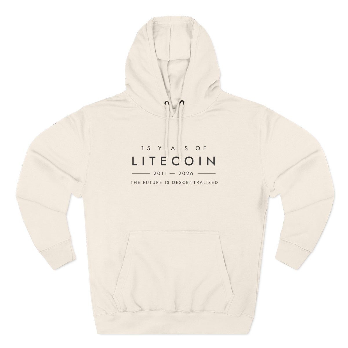 Litecoin 15th Anniversary Hoodie – The Future Is Decentralized