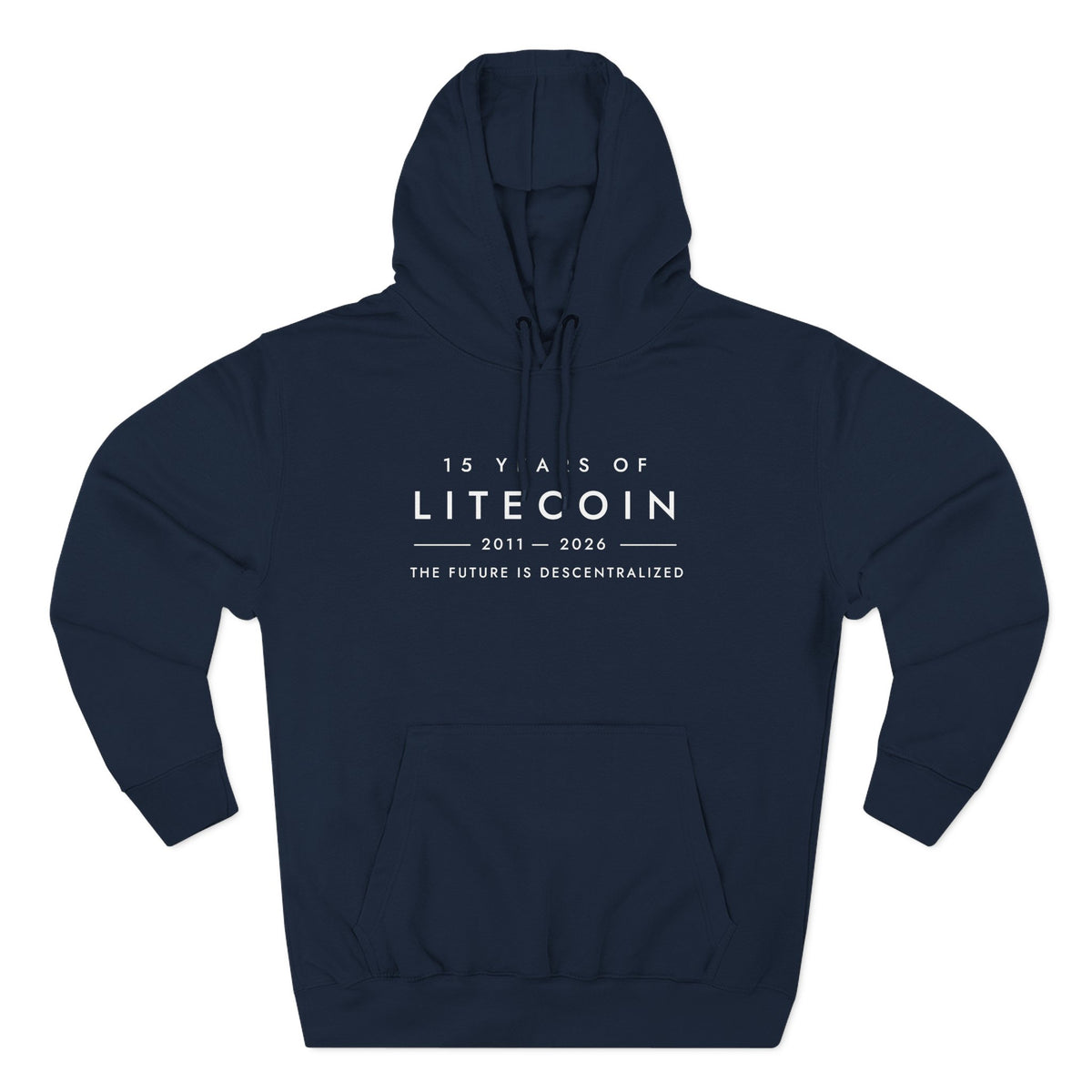 Litecoin 15th Anniversary Hoodie – The Future Is Decentralized