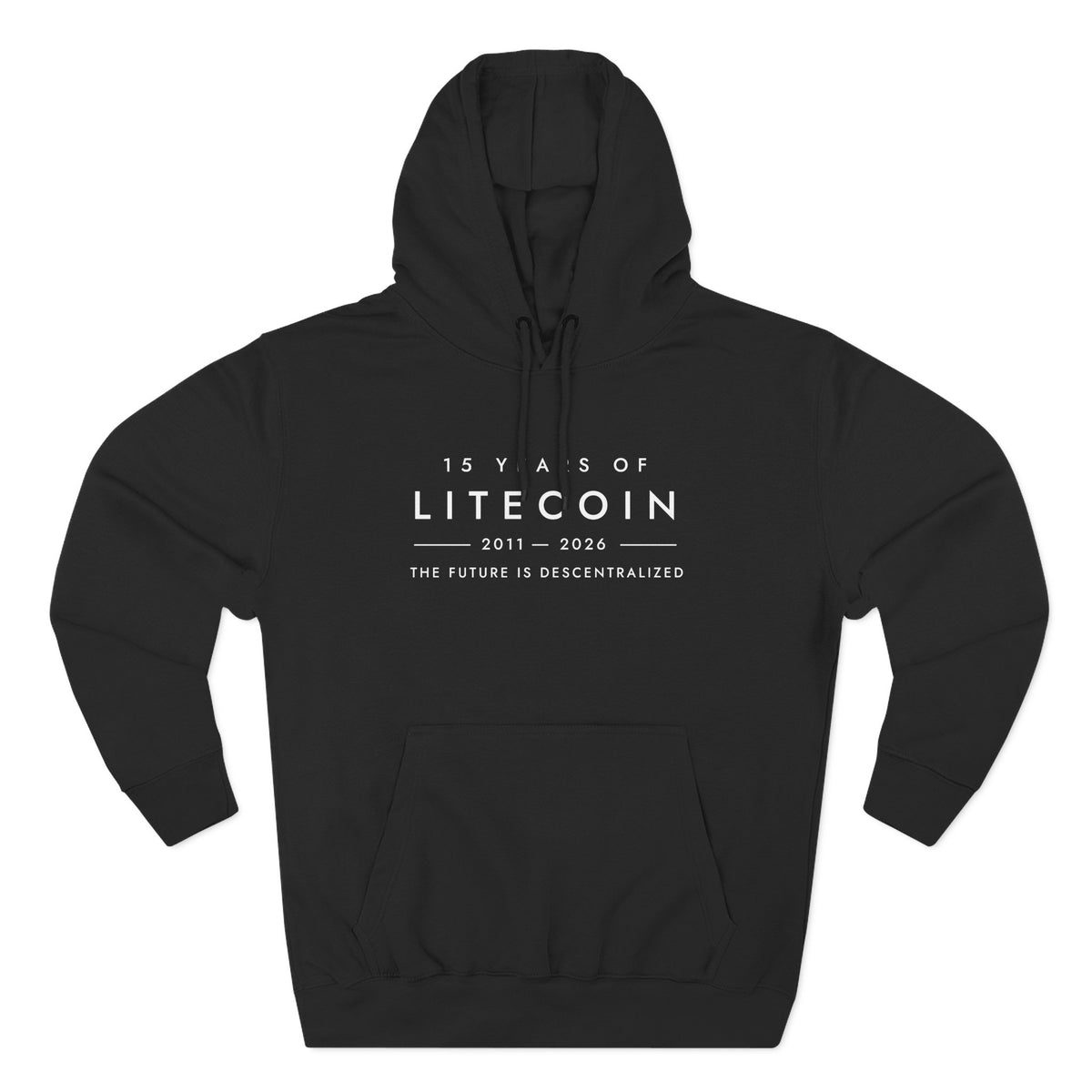 Litecoin 15th Anniversary Hoodie – The Future Is Decentralized