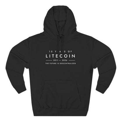Litecoin 15th Anniversary Hoodie – The Future Is Decentralized