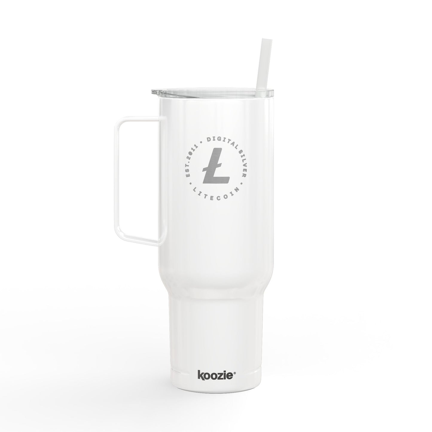 Litecoin Digital Silver Tumbler