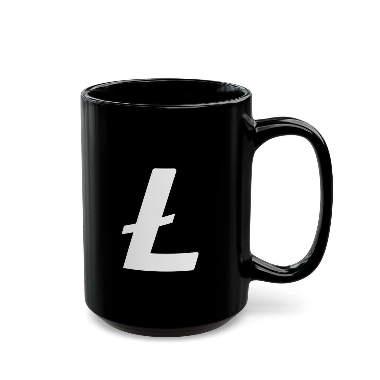 Minimal Ł Black Glossy Mug