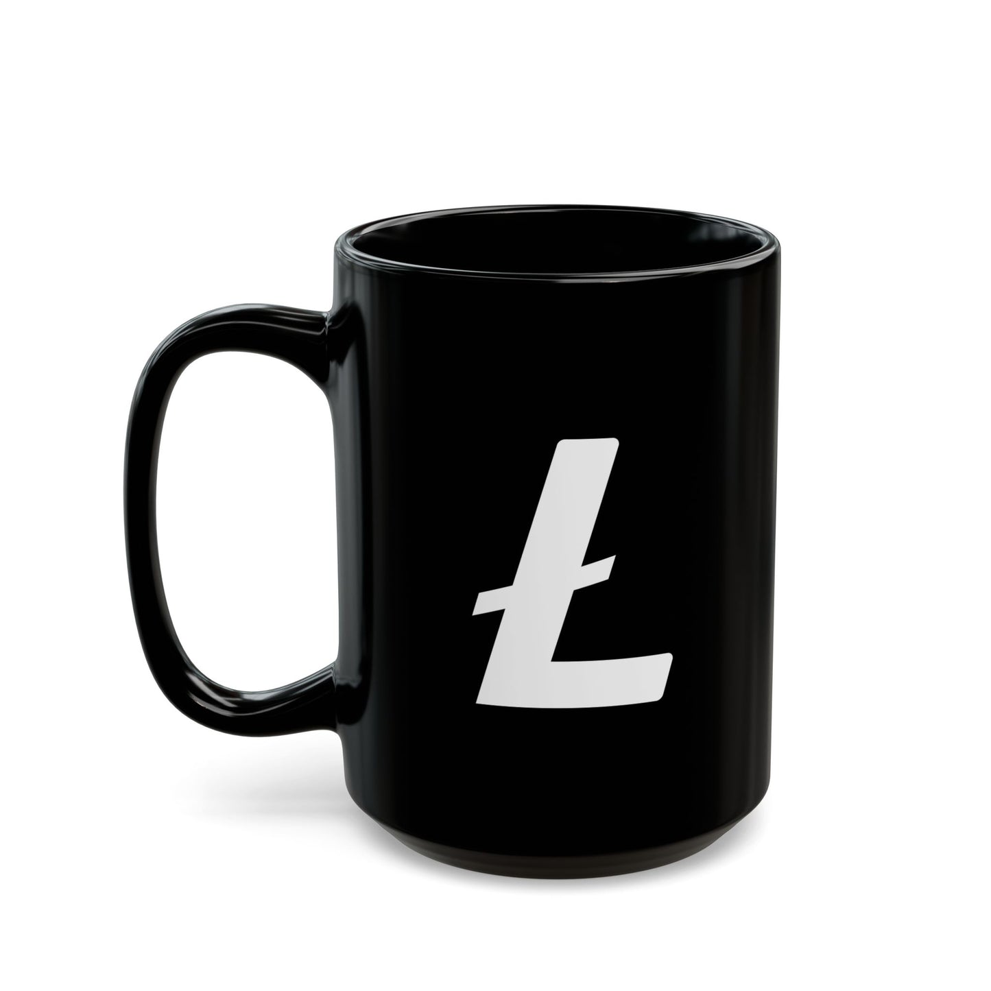 Minimal Ł Black Glossy Mug