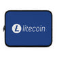 Litecoin Logo Laptop Sleeve