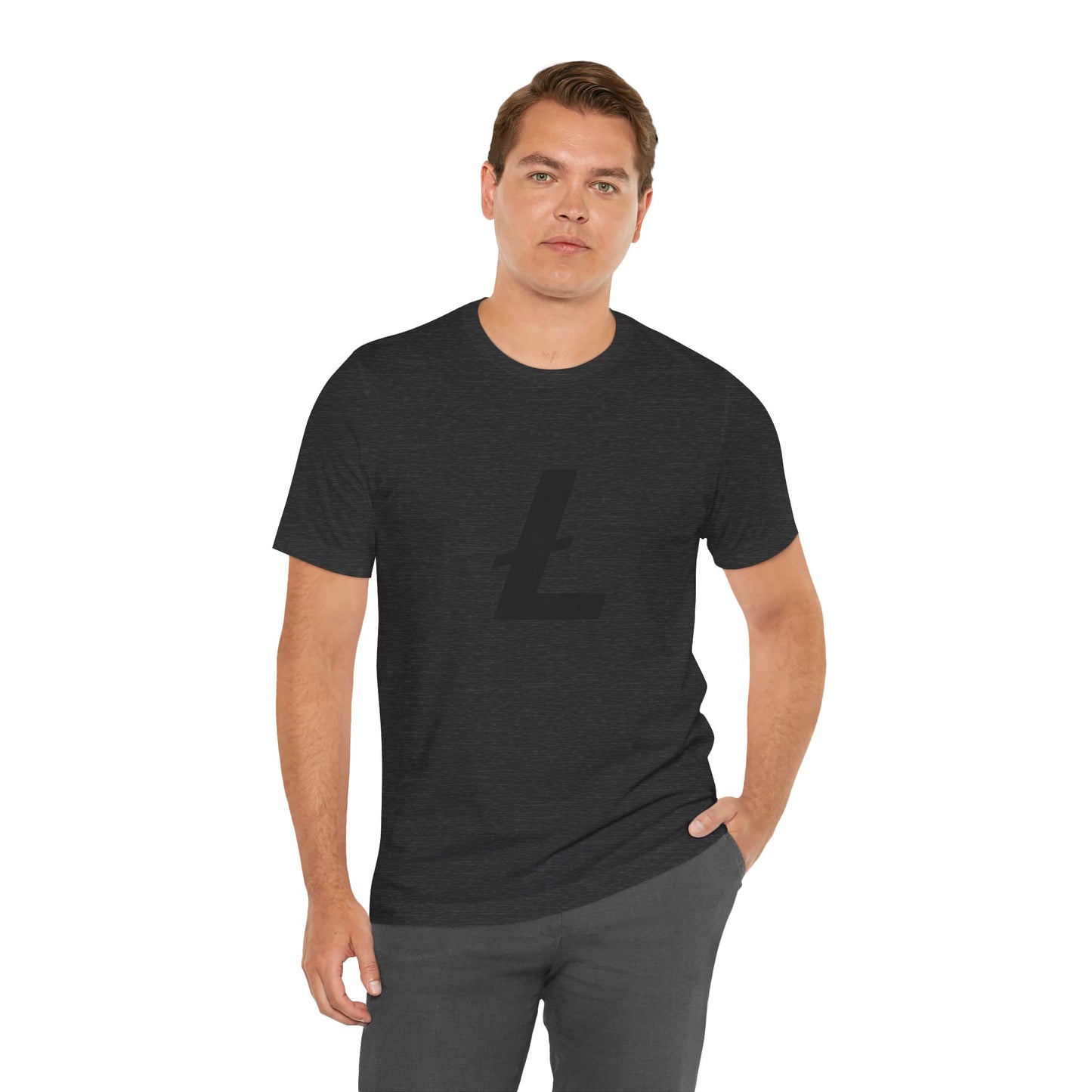 Minimal Ł | Black-On-Black Founders Edition Litecoin T-Shirt