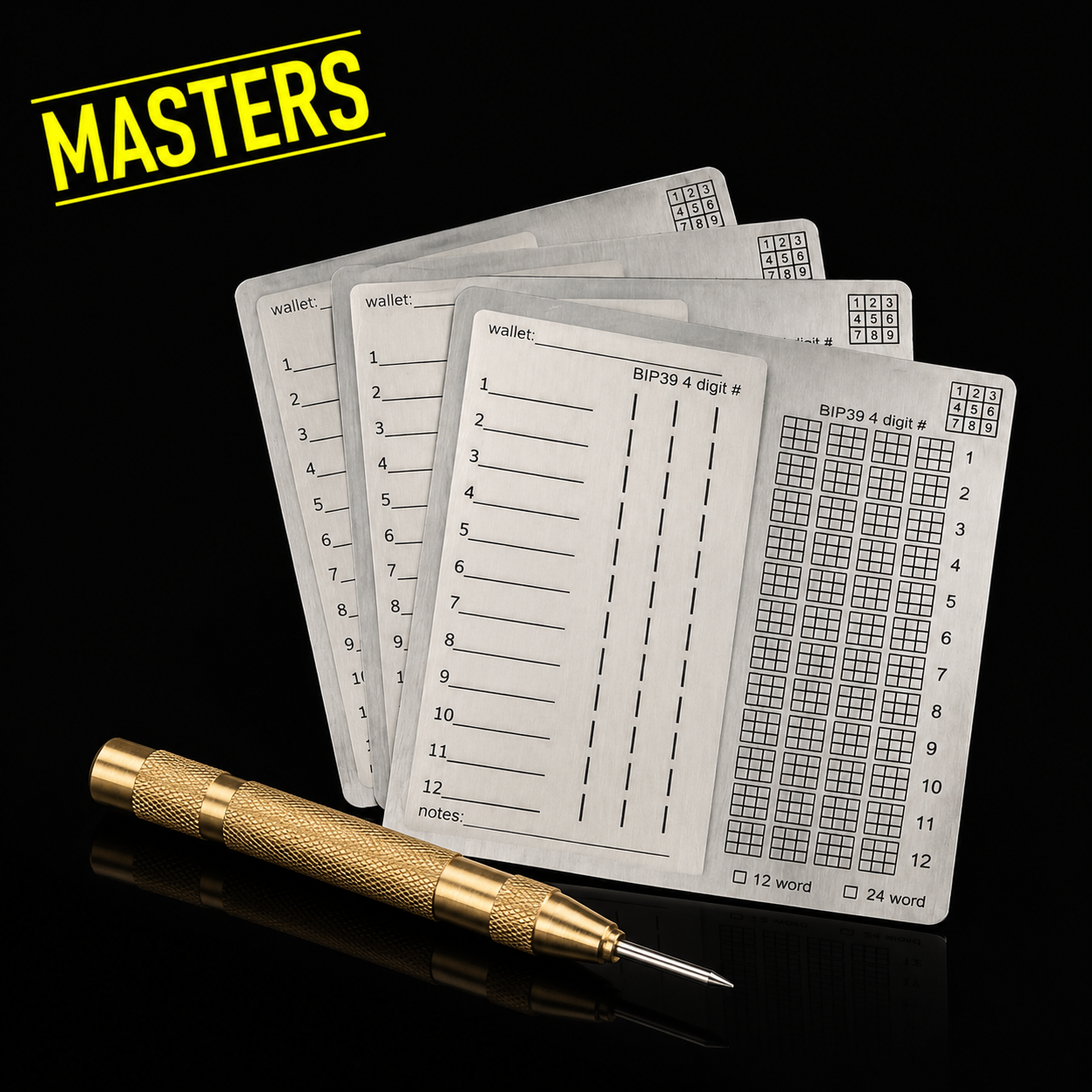 Masters Plate Seed Backup Kit