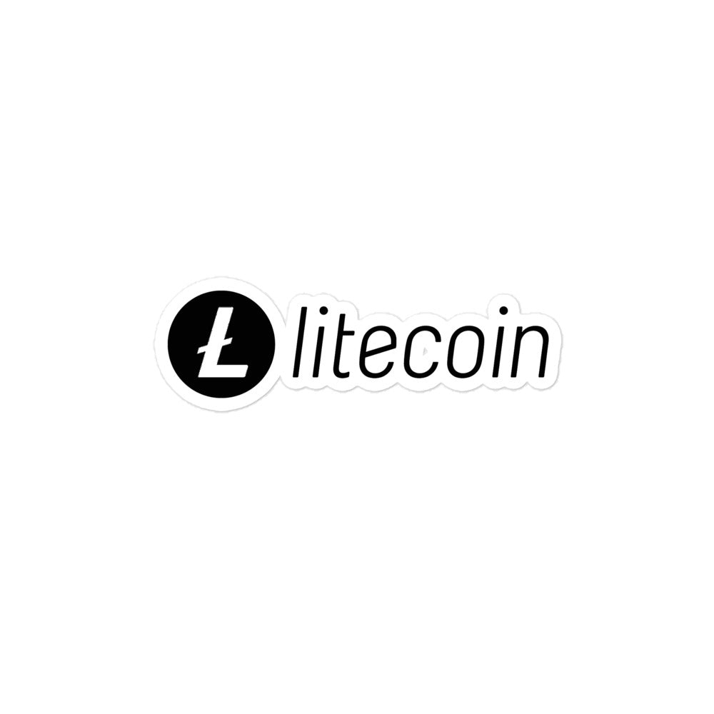 Litecoin Logo Black Sticker – Litecoin Foundation Shop