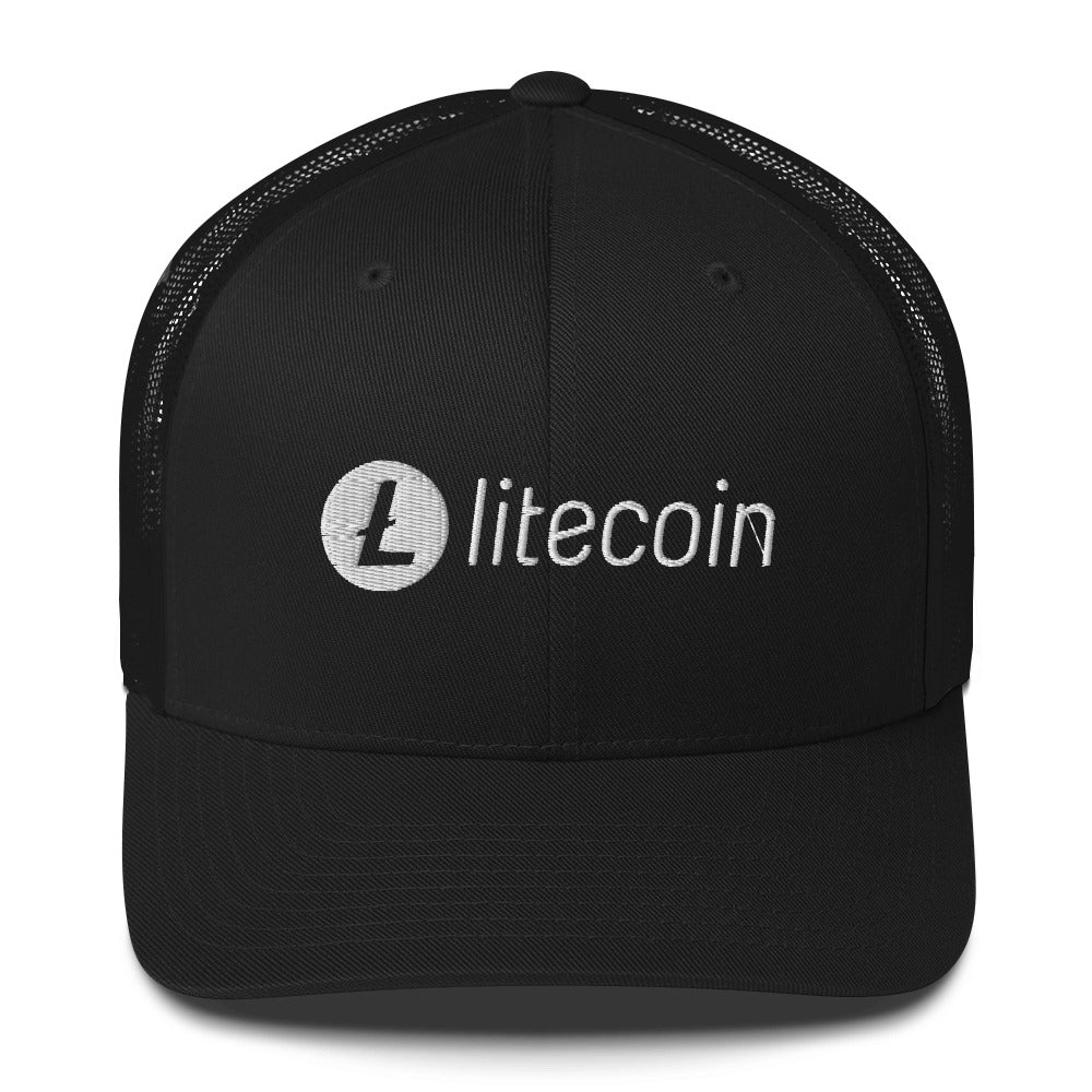 Litecoin Logo in White / Trucker Cap