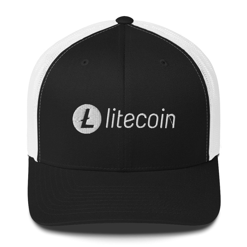 Litecoin Logo in White / Trucker Cap