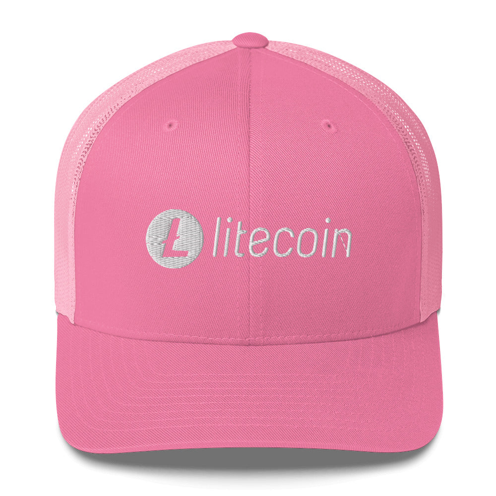 Litecoin Logo in White / Trucker Cap