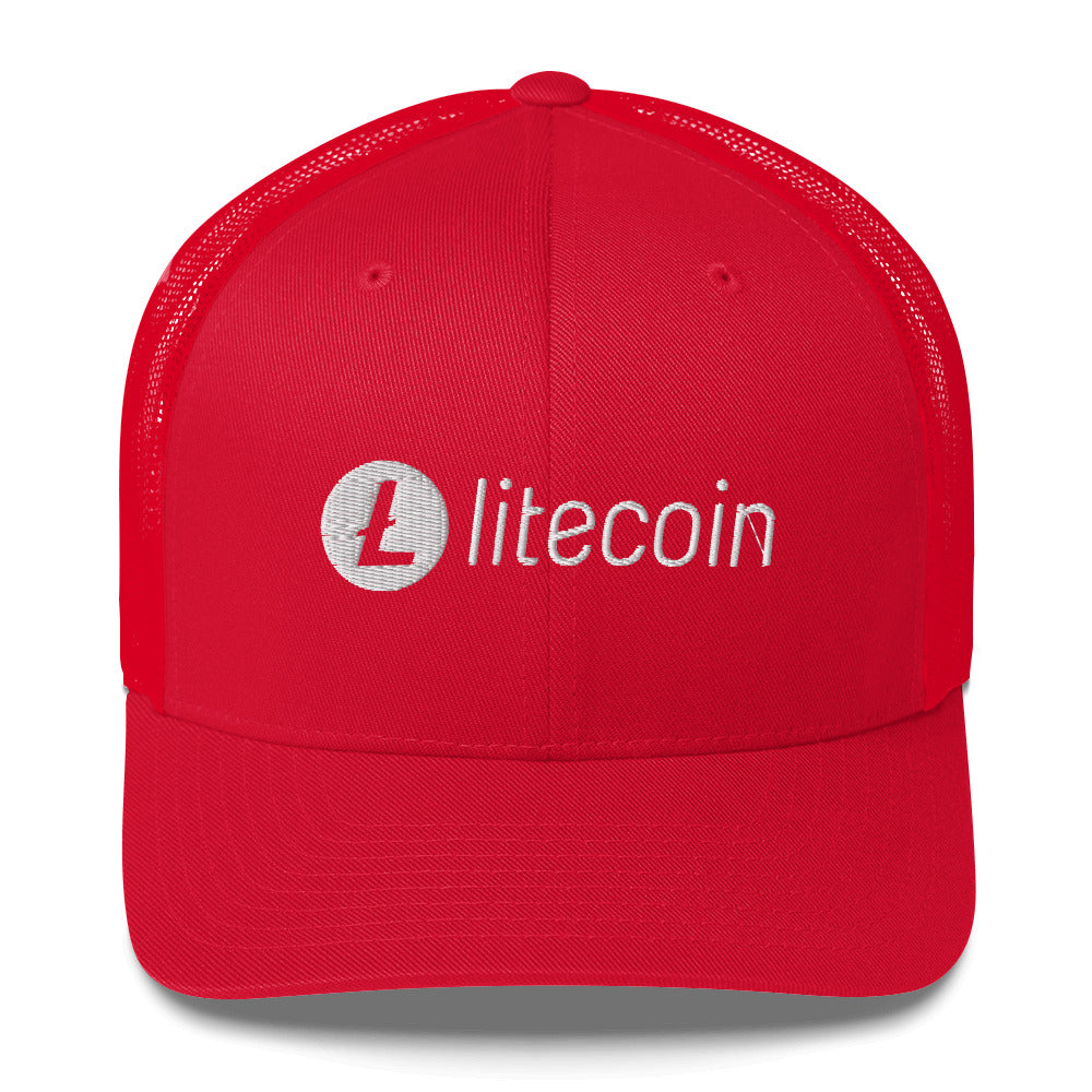 Litecoin Logo in White / Trucker Cap